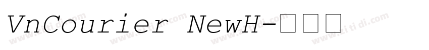 VnCourier NewH字体转换